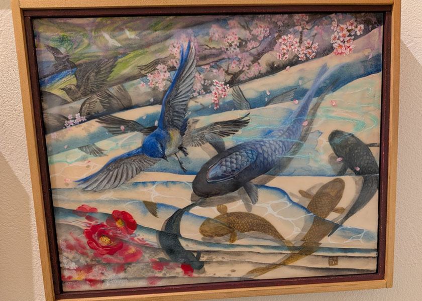 齋藤赤絵「春を待つ夢」